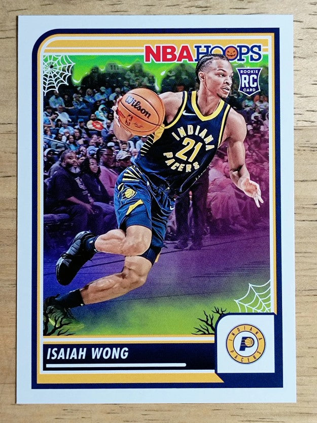 2023-24 Hoops Haunted Hoops #139 Isaiah Wong RC