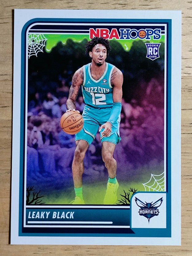2023-24 Hoops Haunted Hoops #248 Leaky Black RC