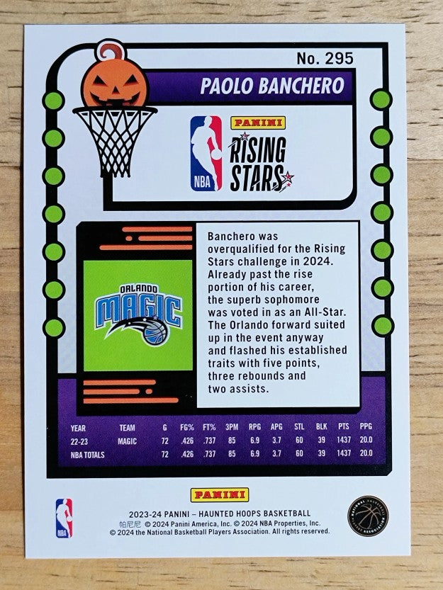 2023-24 Hoops Haunted Hoops #295 Paolo Banchero RS
