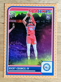 2023-24 Hoops Haunted Hoops Orange #168 Ricky Council IV