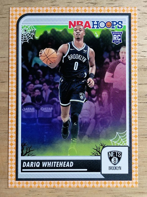 2023-24 Hoops Haunted Hoops Orange #238 Dariq Whitehead