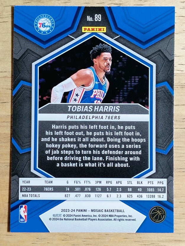 2023-24 Panini Mosaic #89 Tobias Harris