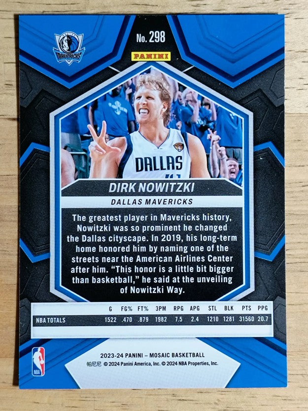 2023-24 Panini Mosaic #298 Dirk Nowitzki/NBA Greats