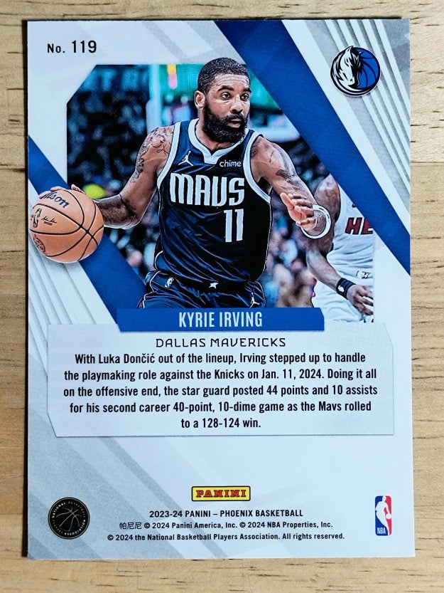2023-24 Panini Phoenix Blue Ice #119 Kyrie Irving