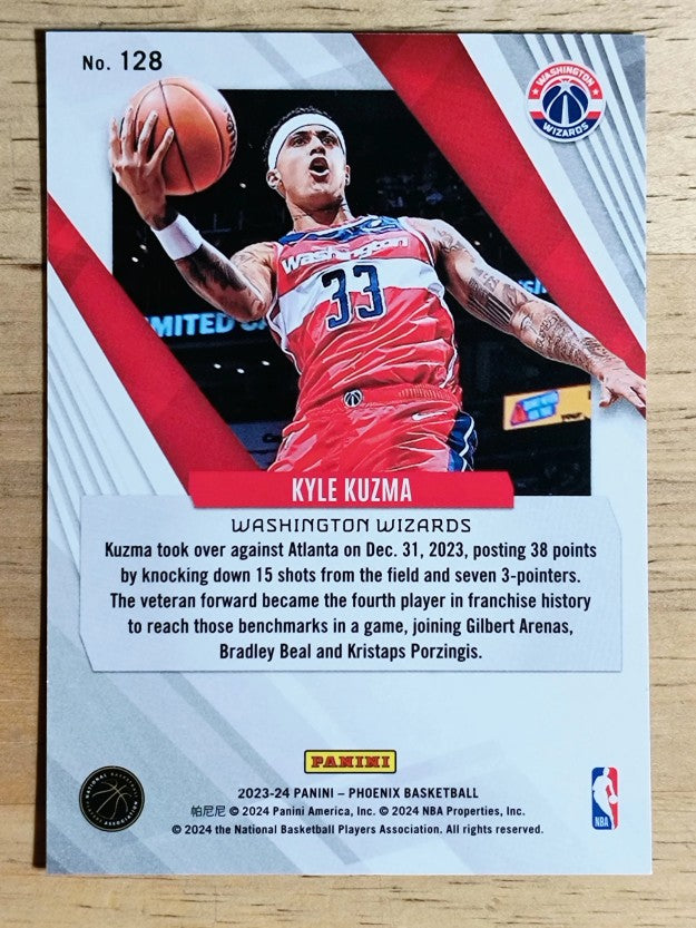 2023-24 Panini Phoenix Blue Ice #128 Kyle Kuzma