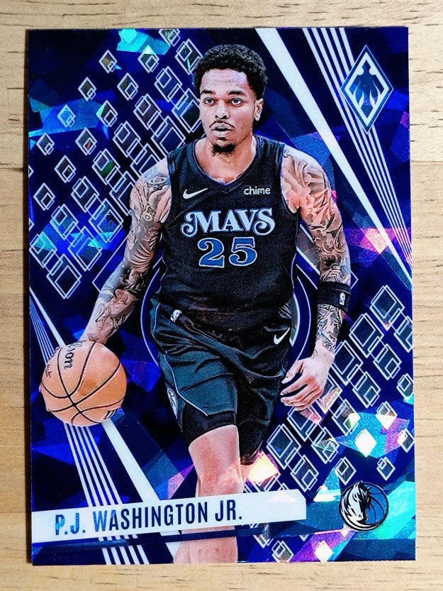2023-24 Panini Phoenix Blue Ice #131 P.J. Washington Jr.