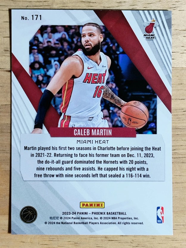 2023-24 Panini Phoenix Blue Ice #171 Caleb Martin