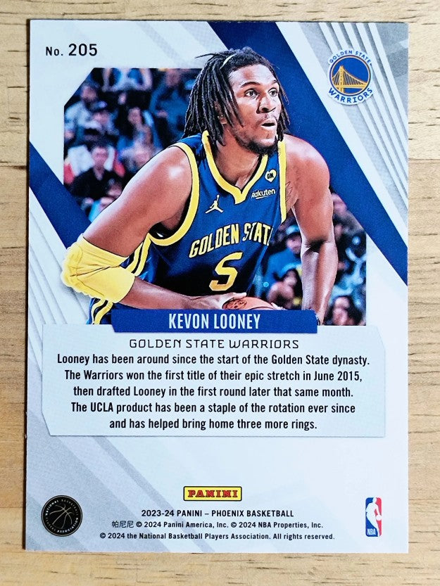 2023-24 Panini Phoenix Blue Ice #205 Kevon Looney