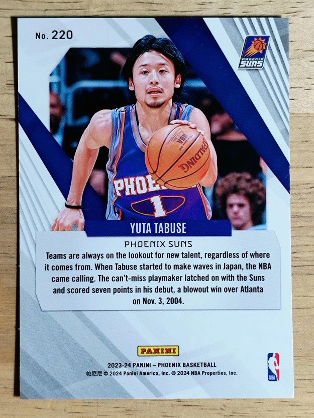 2023-24 Panini Phoenix Blue Ice #220 Yuta Tabuse