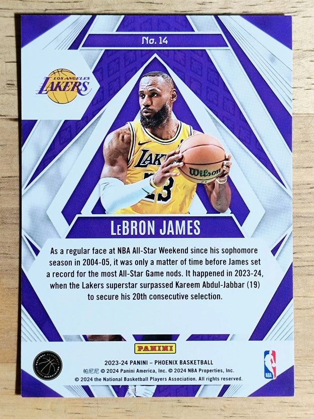 2023-24 Panini Phoenix Paragon #14 LeBron James