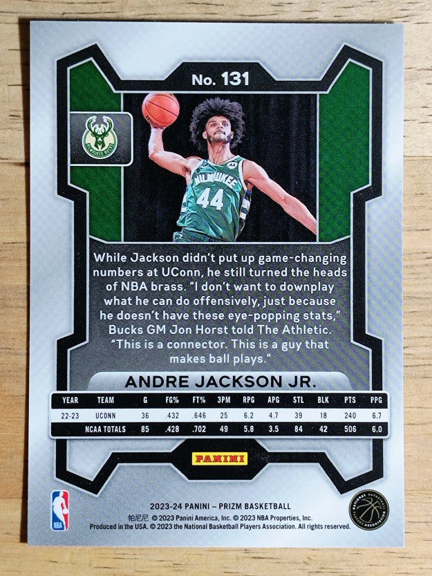 2023-24 Panini Prizm #131 Andre Jackson Jr. RC