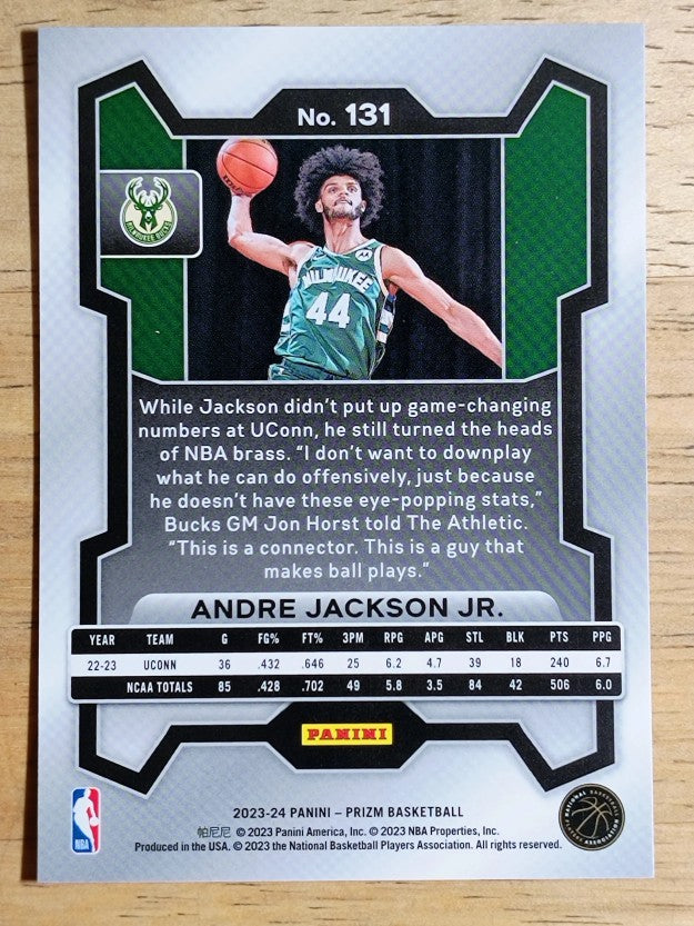 2023-24 Panini Prizm #131 Andre Jackson Jr. RC