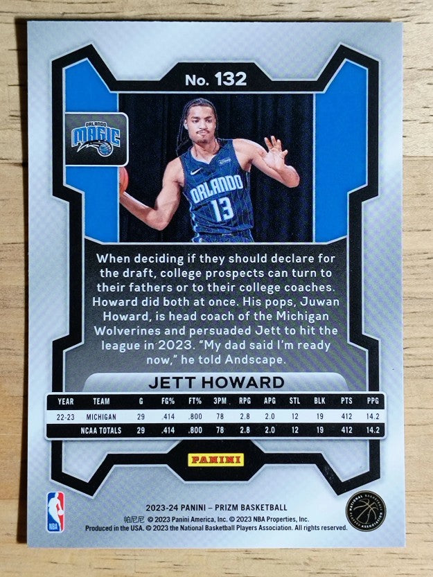 2023-24 Panini Prizm #132 Jett Howard RC