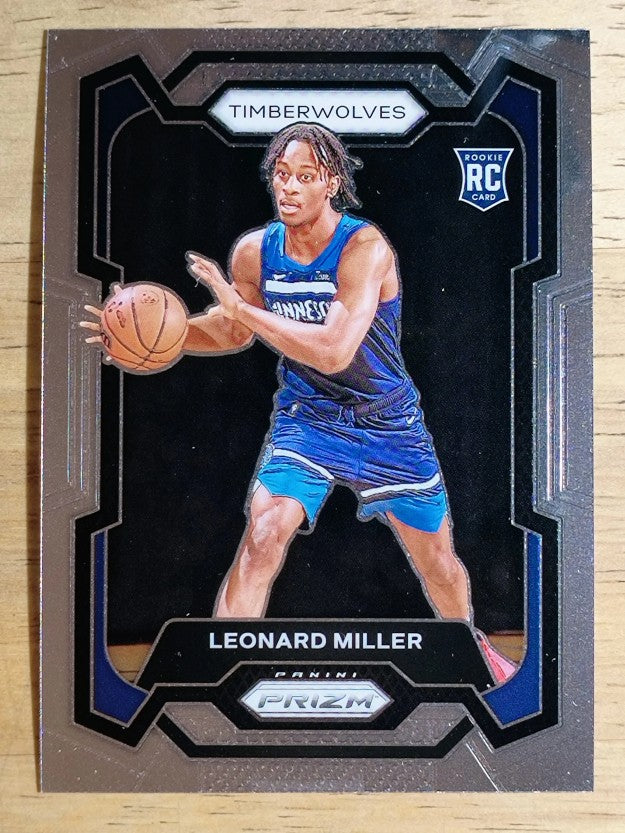 2023-24 Panini Prizm #155 Leonard Miller RC