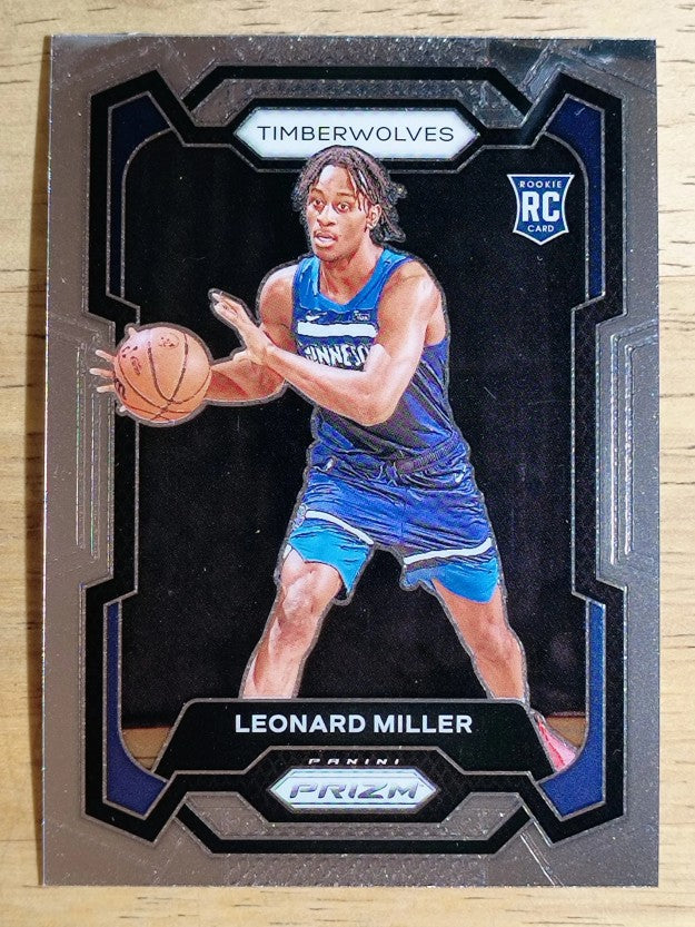 2023-24 Panini Prizm #155 Leonard Miller RC