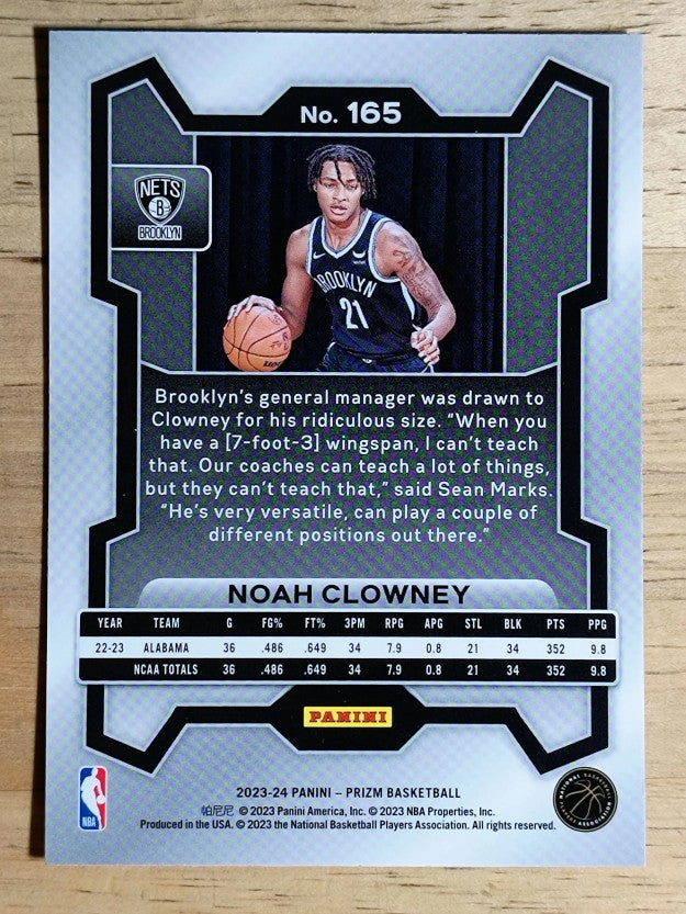 2023-24 Panini Prizm #165 Noah Clowney RC