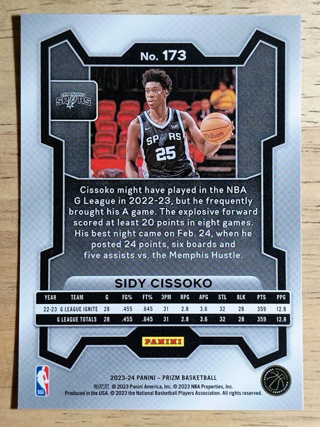 2023-24 Panini Prizm #173 Sidy Cissoko RC
