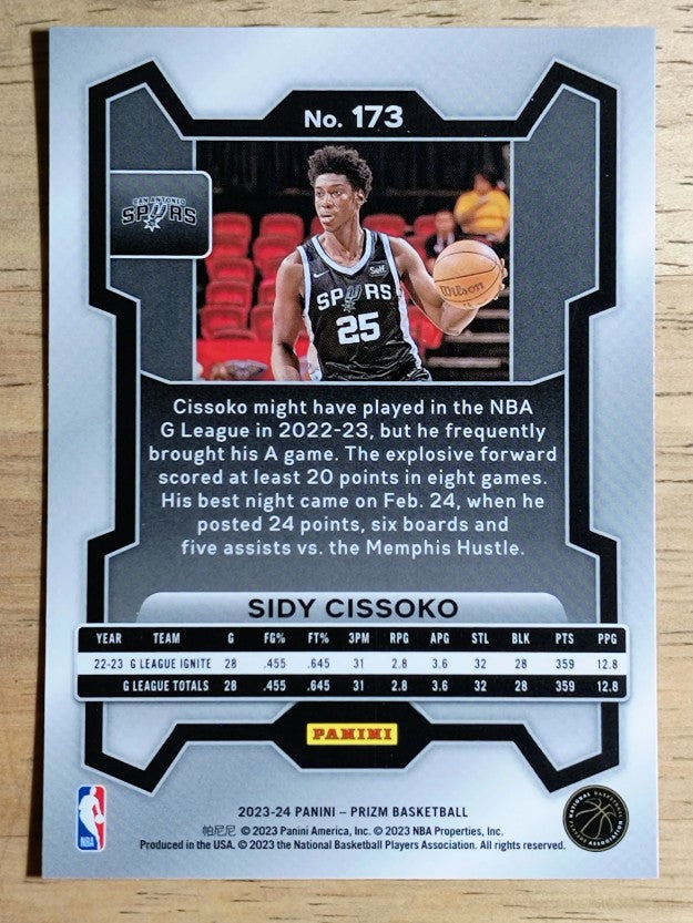 2023-24 Panini Prizm #173 Sidy Cissoko RC