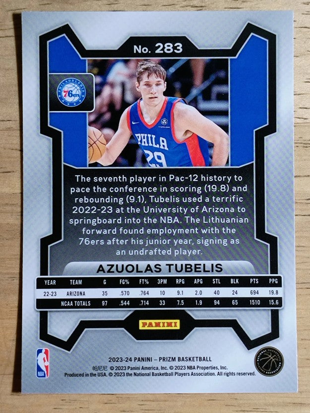 2023-24 Panini Prizm #283 Azuolas Tubelis RC