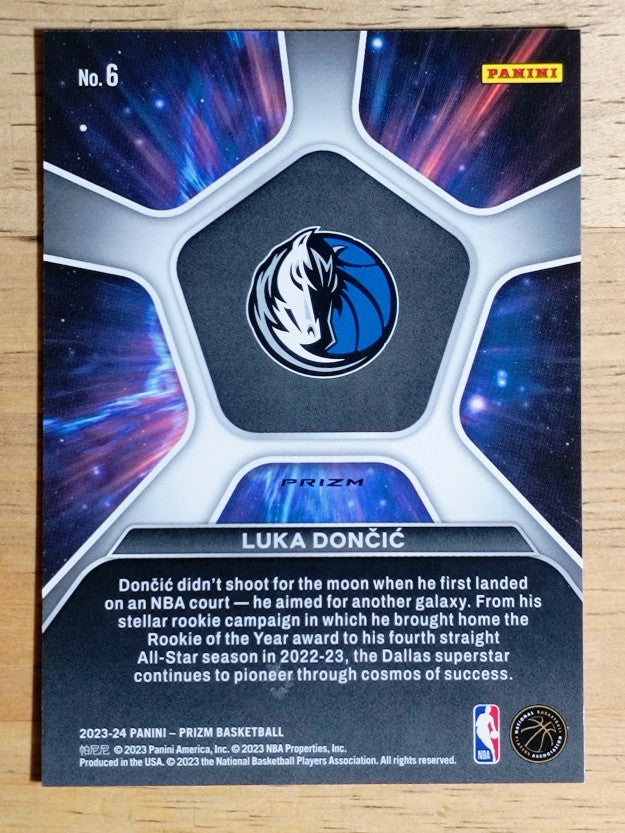 2023-24 Panini Prizm Deep Space Prizms Silver #6 Luka Doncic