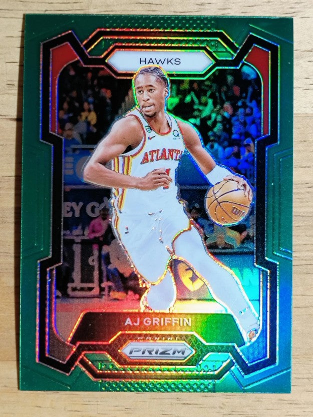 2023-24 Panini Prizm Prizms Green #266 AJ Griffin