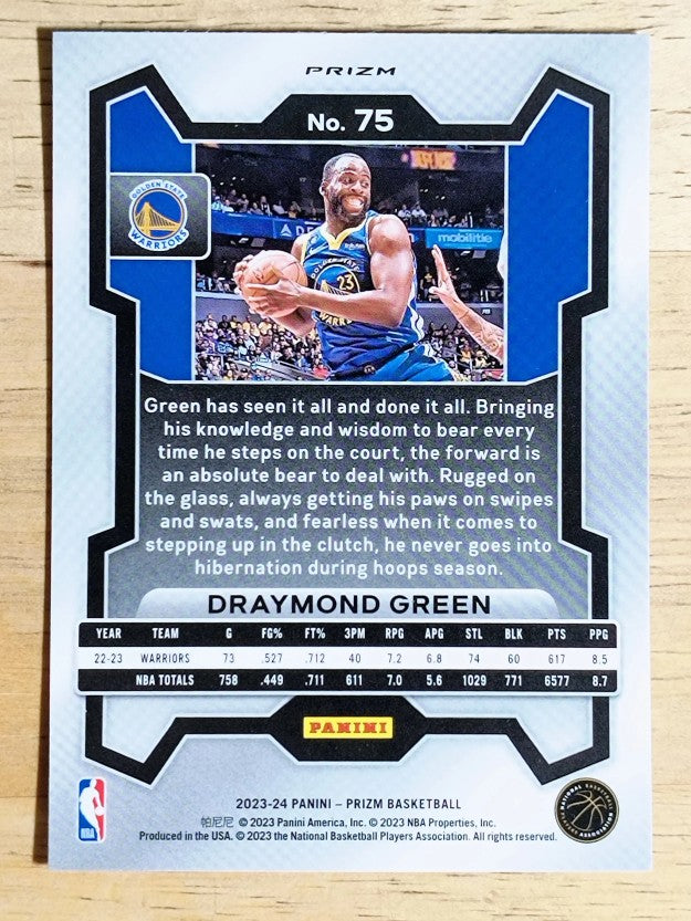 2023-24 Panini Prizm Prizms Silver #75 Draymond Green
