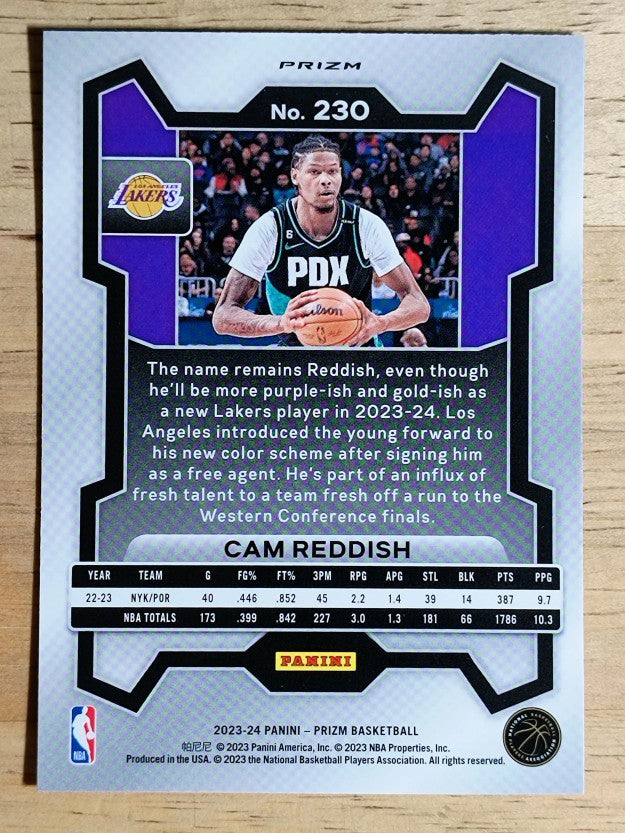 2023-24 Panini Prizm Prizms Silver #230 Cam Reddish