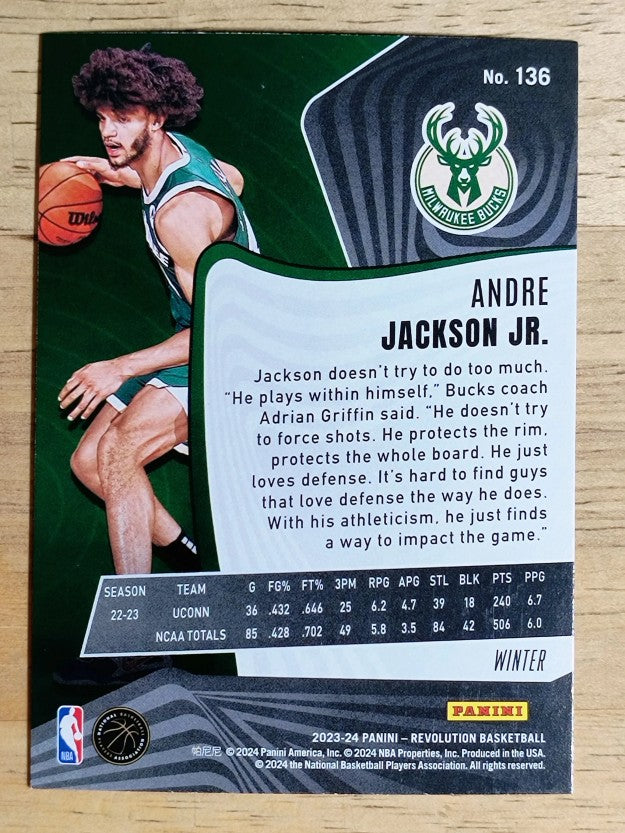 2023-24 Panini Revolution Winter #136 Andre Jackson Jr.