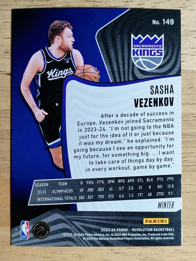 2023-24 Panini Revolution Winter #149 Sasha Vezenkov