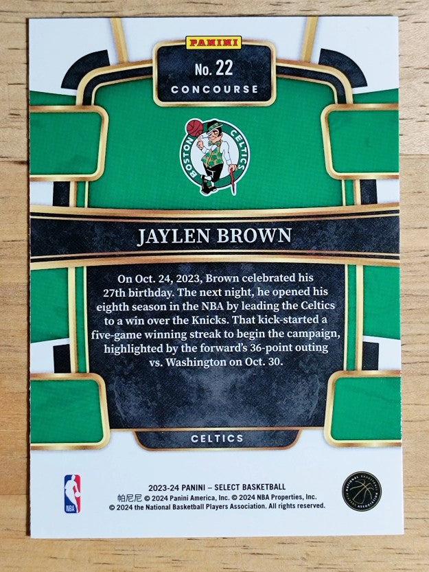 2023-24 Select Blue #22 Jaylen Brown