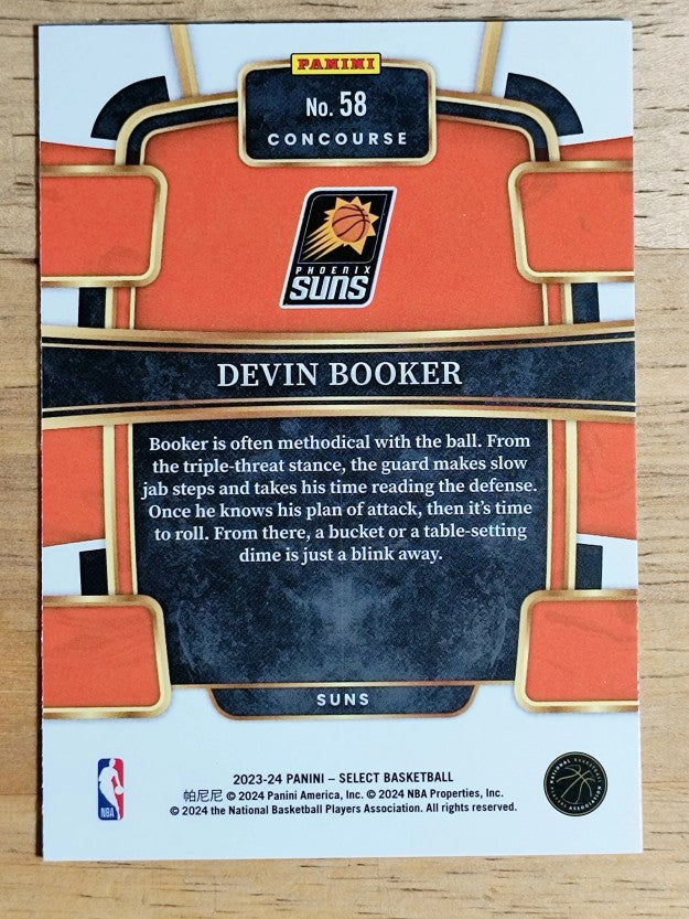 2023-24 Select Blue #58 Devin Booker