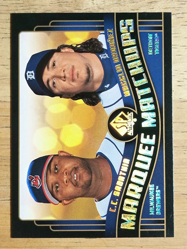 2008 SP Authentic Marquee Matchups #MM31 C.C. Sabathia/Magglio Ordonez