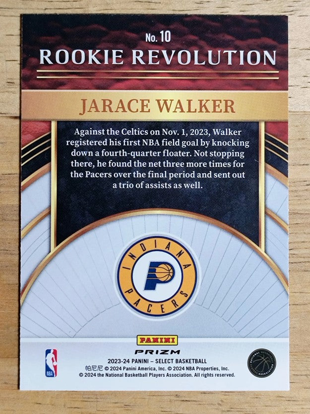 2023-24 Select Rookie Revolution Green Prizms #10 Jarace Walker