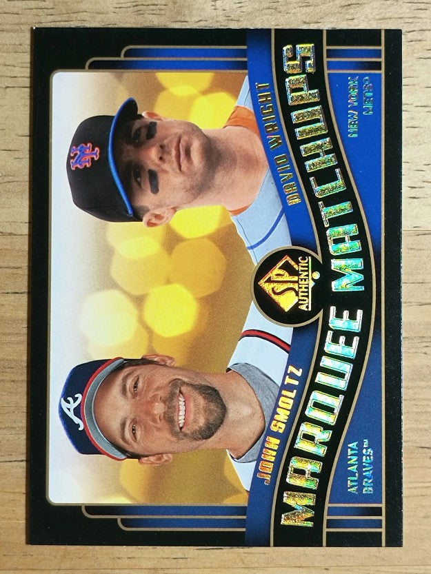 2008 SP Authentic Marquee Matchups #MM6 John Smoltz/David Wright