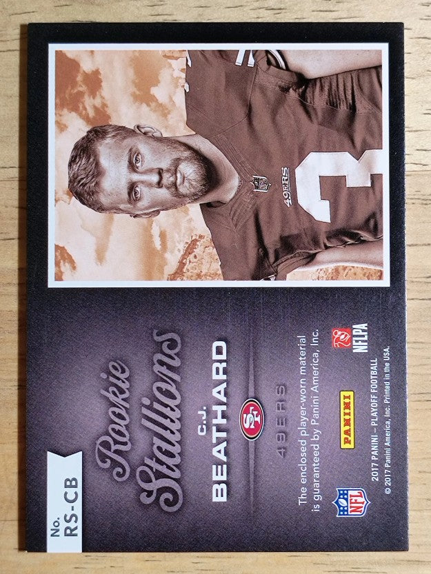 2017 Playoff Rookie Stallions Jerseys Hail Mary #26 C.J. Beathard