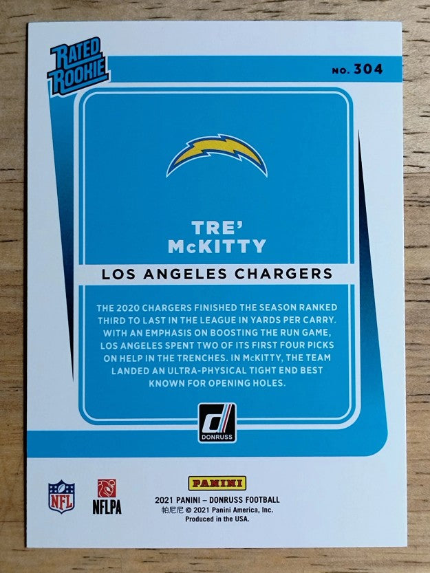 2021 Donruss #304 Tre' McKitty RR RC