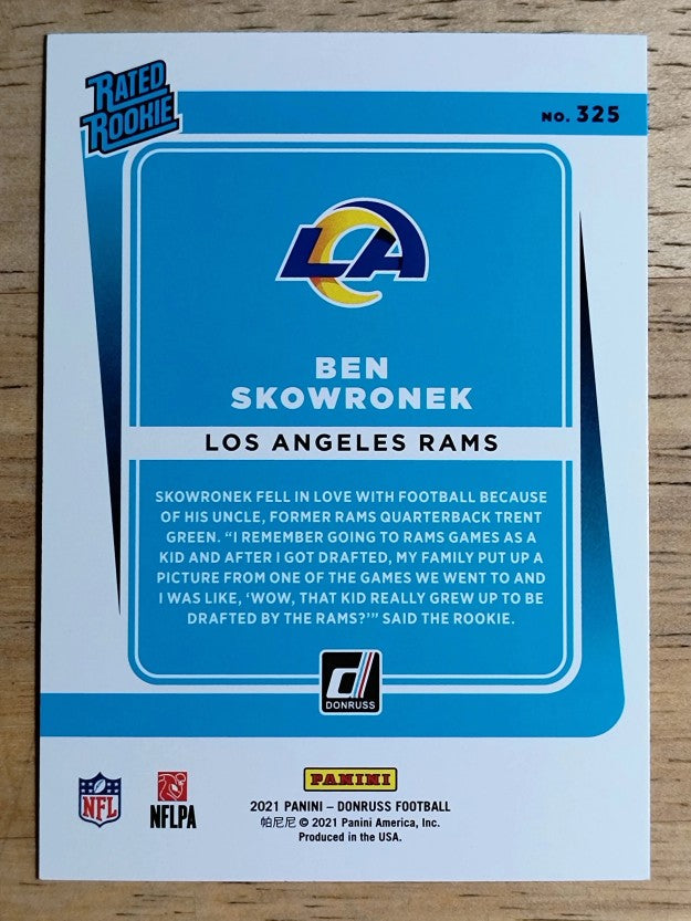 2021 Donruss #325 Ben Skowronek RR RC