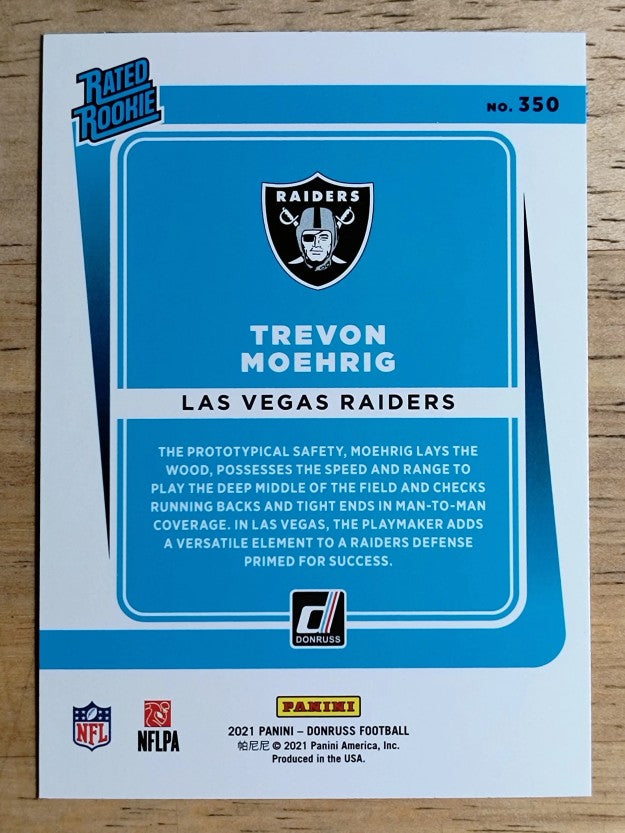 2021 Donruss #350 Tre'von Moehrig RR RC