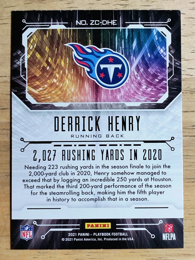 2021 Panini Playbook Zoning Commission #1 Derrick Henry