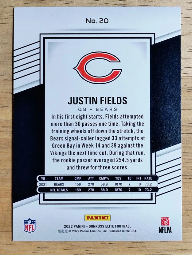 2022 Elite #20 Justin Fields