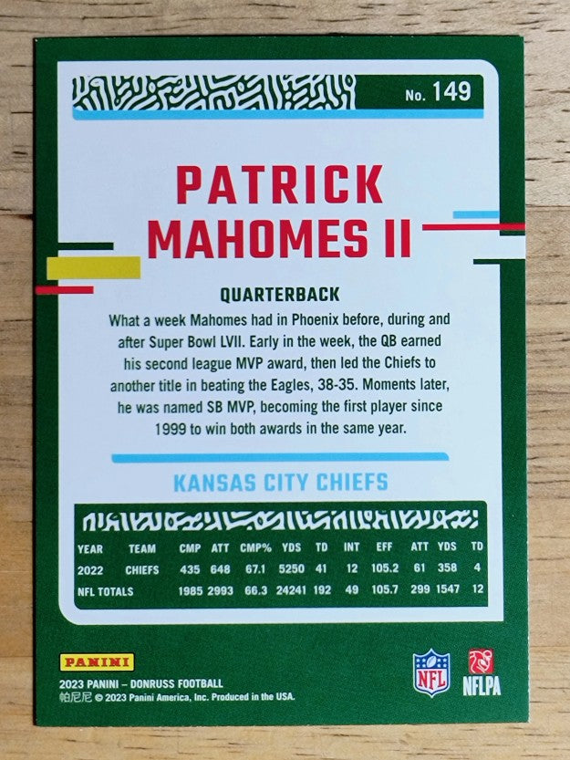 2023 Donruss #149 Patrick Mahomes II