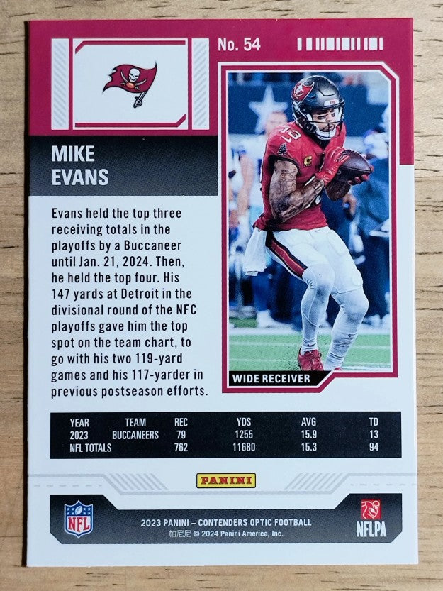 2023 Panini Contenders Optic #54 Mike Evans