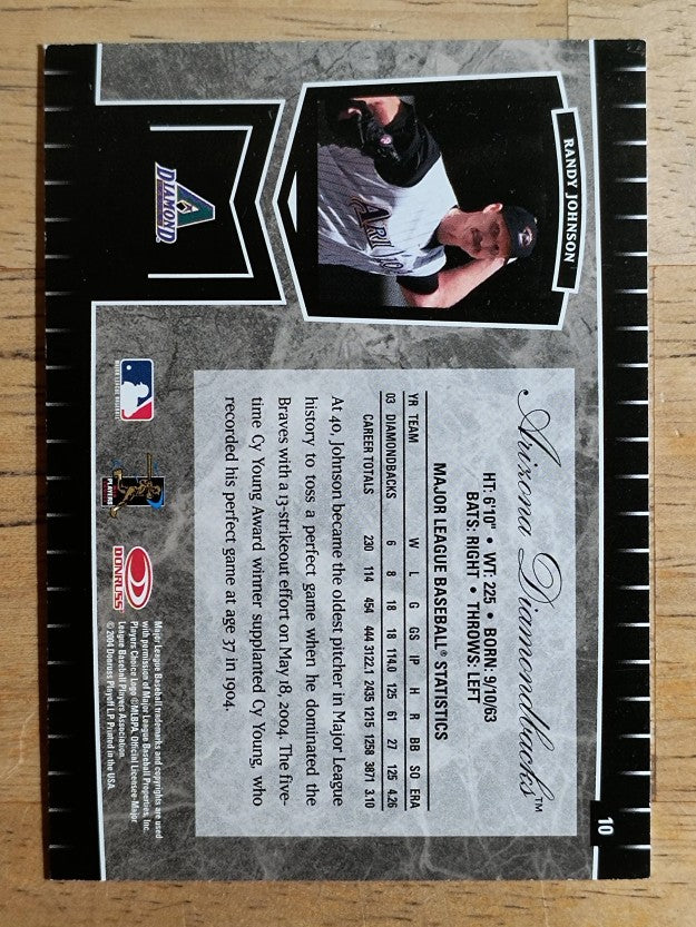 2004 Leaf Certified Cuts #10 Randy Johnson