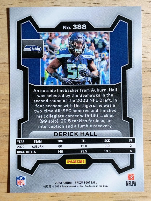 2023 Panini Prizm #388 Derick Hall RC
