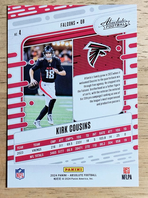 2024 Absolute Retail #4 Kirk Cousins