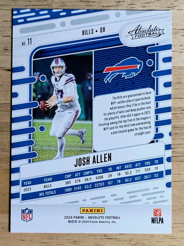 2024 Absolute Retail #11 Josh Allen