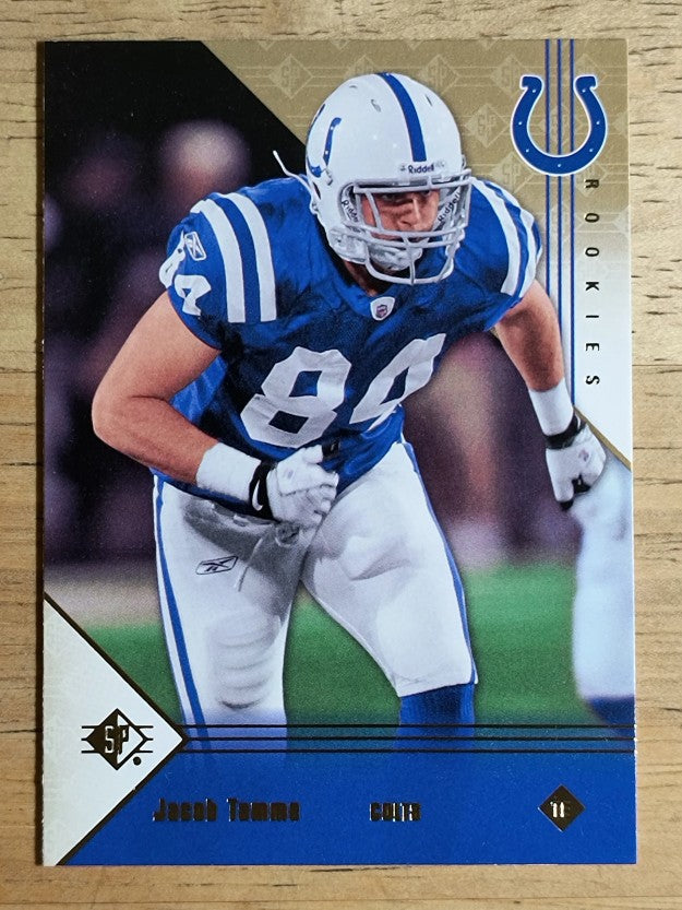 2008 SP Rookie Edition #110 Jacob Tamme RC