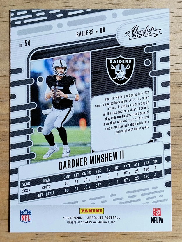 2024 Absolute Retail #54 Gardner Minshew II