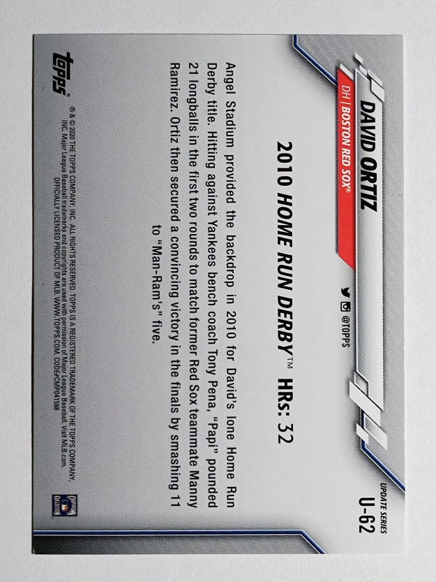 2020 Topps Update #U62 David Ortiz HRD
