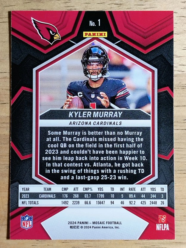 2024 Panini Mosaic #1 Kyler Murray